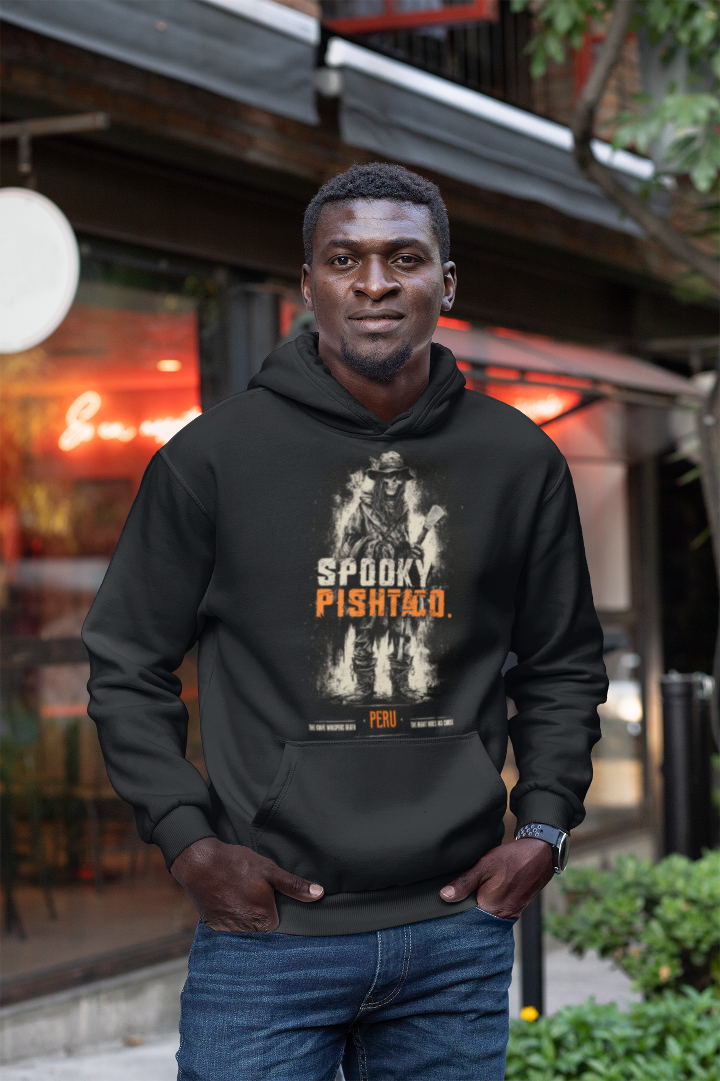 El Pishtaco Spooky Hoodie – Peruvian Legend
